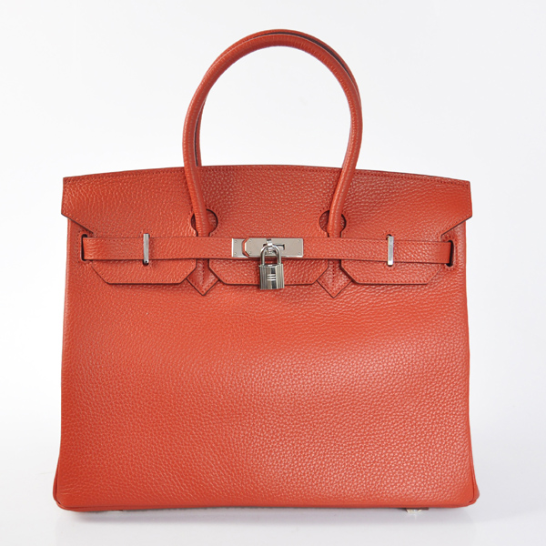 H35LCRS Hermes Birkin 35CM pelle clemence a cucﾨﾴ rosso con S